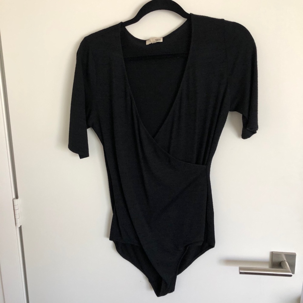 Black Short Sleeved Bodysuit